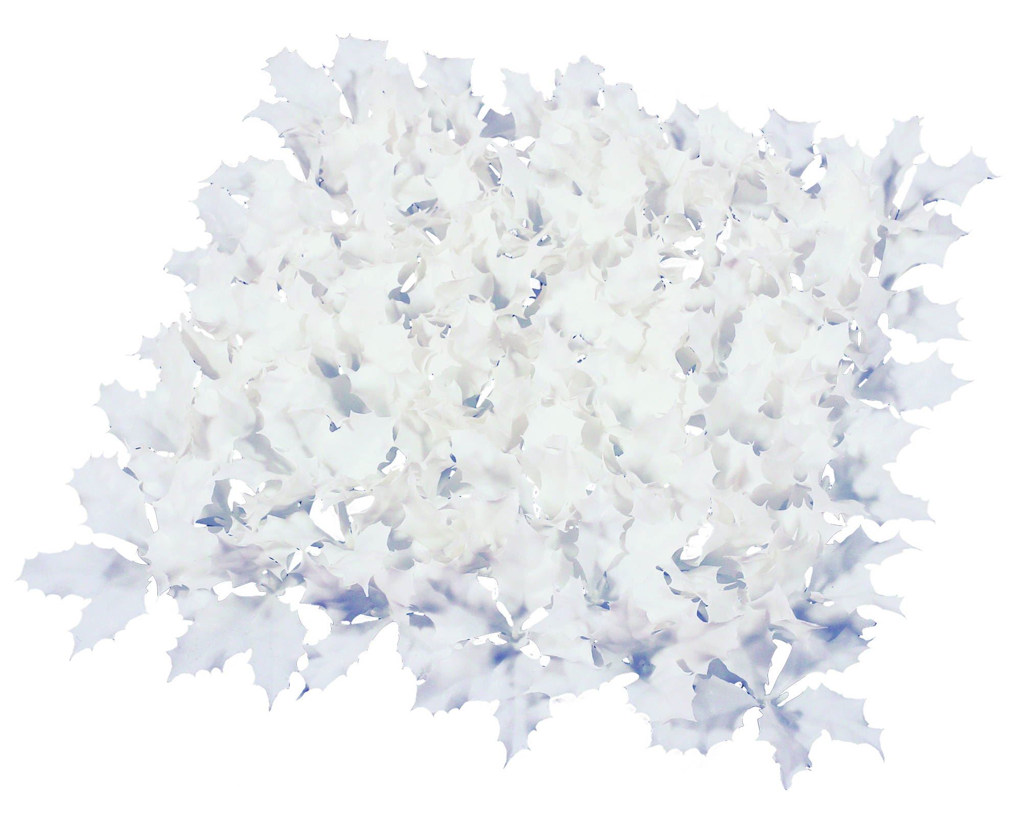 【造花】グリーンリーフＧＬ ホワイトホーリーマット ホワイト
