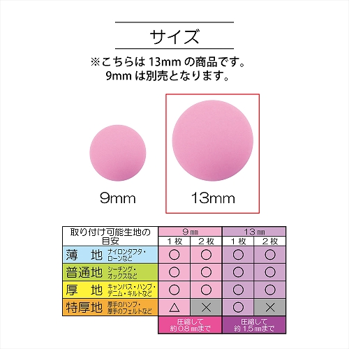 KIYOHARA サンコッコー プラスナップ業務用パック 9mm/13mm 清原 株式