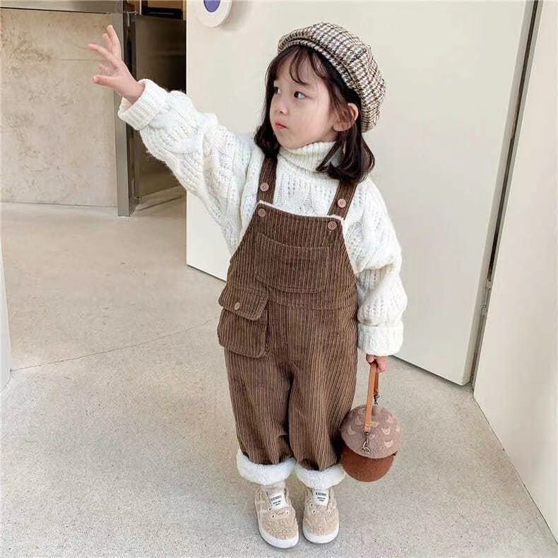 韓国ファッション 子供服 ベビー服 秋冬 キッズ服 サロペット 2色 無地 男女兼用 下着 Watsons Biz Id