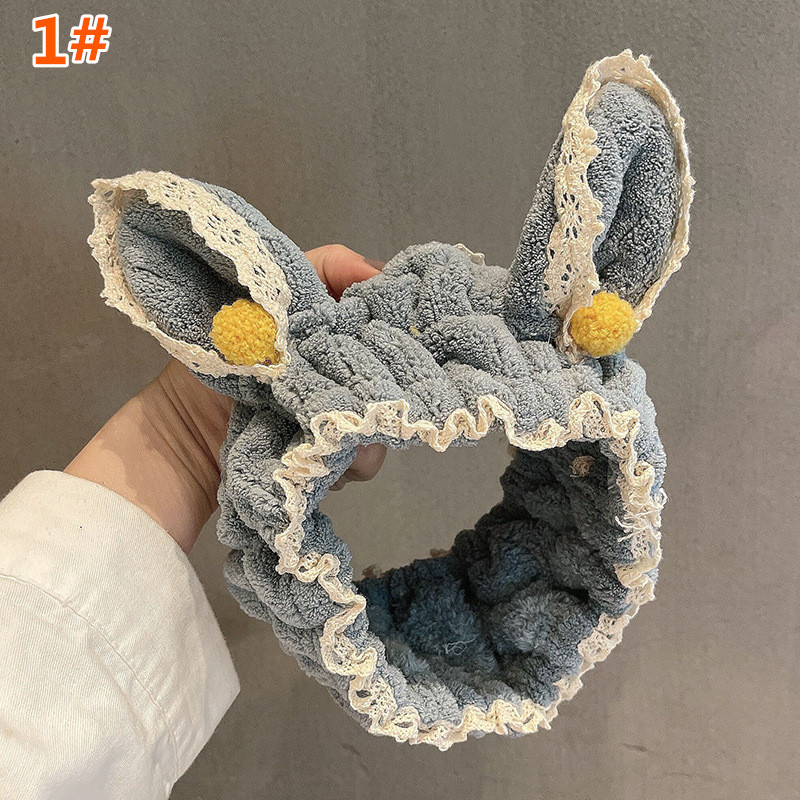 人気新作 ヘアバンド うさぎ耳 ソフトヘアバンド メイクや洗顔に ヘア