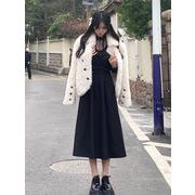 韓国ファッション 冬 気質 sweet系 毛皮 子羊の髪 単体ボタン コート スリム 減齢 ファッション