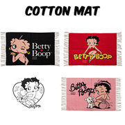 【Cotton Mat】 アメリカンスタイル Betty Boop ベティちゃん コットン フロアマット
