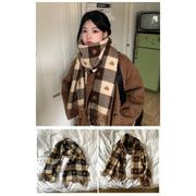 秋冬ファッション  女　　スカーフ　　ファッション  マフラー　　ストール    チェック