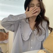 【Women】韓国風レディース服　春秋　ゆったり 　シンプル　カジュアル　きれいめ　長袖Tシャツ