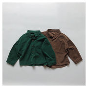 韓国子供服子供用シャツ春と秋の新型カーディガンジャケット男女子供用シャツ