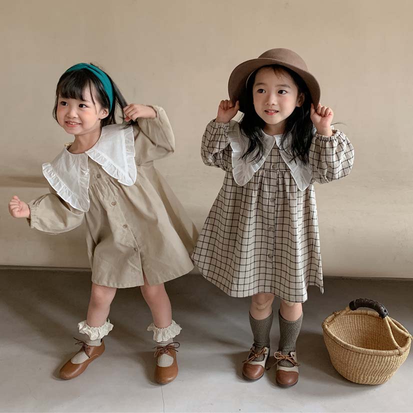【2022春新作】韓国風子供服 ベビー服 　女の子　春秋　全2色　可愛い　ベビー服　ワンピース　
