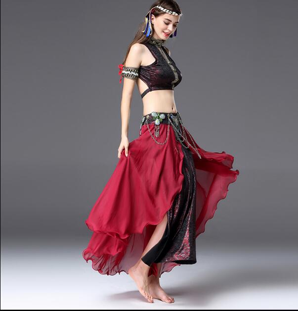 ベリーダンス 練習 レッスン ファッション 夏 セクシー 衣装 イベント インド 女性 スーツ コスチューム 服 オリエンタル ダンス