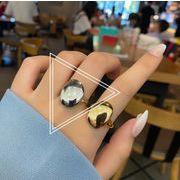指先を飾る、印象派アイテム シンプル 高級感 冷淡風 指輪 レディース