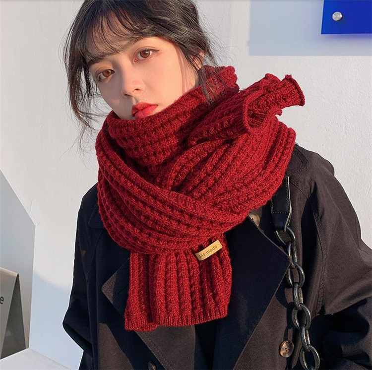 通勤する 編み物 スカーフ  2022年新作 冬 かわいい 正月 ギフト カップル よだれかけ 学院風