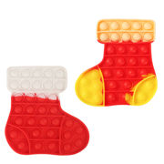 新品 スクイーズ玩具ストレス解消 減圧 シリコン ポップイットフィジェットおもちゃ プッシュポップ 靴下