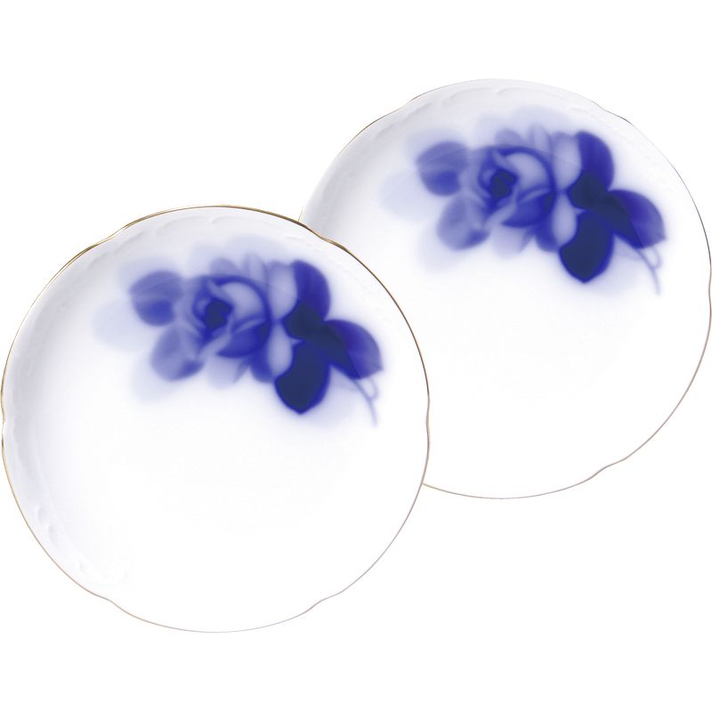 数量限定特価即納可能 大倉陶園 ブルーローズ 銘々皿 ペアセット 54hr 11 日本で発売 Puskeu Polri Go Id