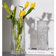 注目すべきアイテム 早い者勝ち 花瓶 装飾 ガラス クリア バラ 花 リビングルーム フラワーアレンジメント
