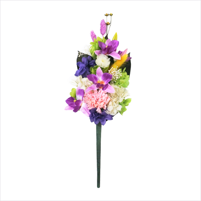 【新登場!安心の日本製!プリザーブドフラワーの仏花シリーズ】プリザーブド仏花 咲蘭(さくら)