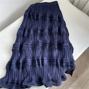 売れ行き1位 韓国ファッション フォールド ロングスカート 快適である レトロ 大人気 ケーキスカート