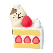 【ご紹介します！猫の和雑貨！Concombre洋菓子コンブル！いちごケーキフェア】いちごショート子猫