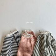 【2022春新作】韓国風子供服  ベビー服   シャツ   ストライプ   トップス   長袖Tシャツ   66-100