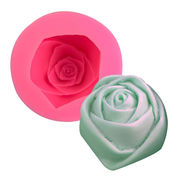 激安 DIY手芸 母の日 石鹸アロマ モールド キャンドル 素材 ゴム型 UV樹脂レジン 薔薇 バラ