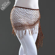 ベリーダンス衣装 インドダンス ヒップスカーフ コスチューム タッセル スパンコール 飾りベルト 16色