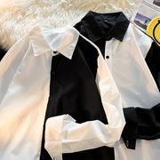 トップス シャツ カジュアルシャツ ゆったり メンズシャツ 長袖 デザインシャツ