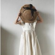 【2022春新作】韓国風子供服  ベビー服   スカート   ストライプ   半袖ワンピース