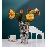 ガラス 花瓶 フラワーアレンジメント ライトラグジュアリー クリスタル 装飾