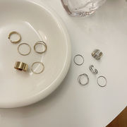 リング　アクセサリー　指輪　プレゼント　韓国ファッション　レディース　5点セット　金属