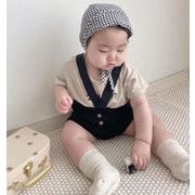 2021韓国ベビー服 子供服 JB 純色 吊りズボン カジュアル 可愛い