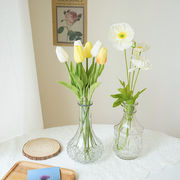レトロ デスクトップ ロマンティック 小さい新鮮な 大人気 透明な ガラス 花瓶 装飾
