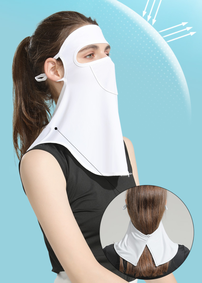 花粉・冷感・ウイルス対策 日焼け防止 自転車 マスク フェイスマスク フェイスガード 帽子 登山 レディース