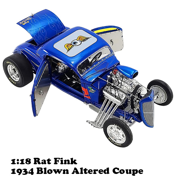 Fink 1934 Blown Altered Coupe ラットフィンク ACME 1:18 Rat Fink 1934 Blown Altered Coupe 【ラットフィンク