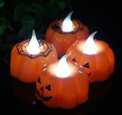 人気！ 子供  ハロウィン パーティーアクセサリー  発光  提灯   かぼちゃランプ  可愛い 装飾品2色
