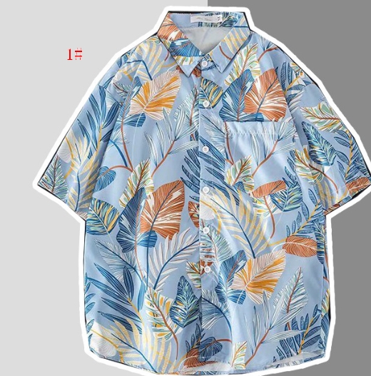 2022 夏新作 ハワイ 人気  男女兼用   花柄 ビーチ ゆったり リゾート半袖 メンズ シャツ ハワイシャツ 8色