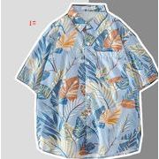 2022 夏新作 ハワイ 人気  男女兼用   花柄 ビーチ ゆったり リゾート半袖 メンズ シャツ ハワイシャツ 8色
