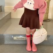 2022  人気新作  韓国風子供服  子供服    スカート 可愛い キッズ服  フレアスカート3色