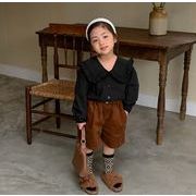 人気新作 長袖 韓国風子供服 ベビー服   子供服   Tシャツ   キッズ服  トップス 可愛い 人形の襟