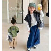 人気新作 韓国風子供服  子供服 可愛い チョッキ  トップス 女の子    キッズ服     ファッション2色