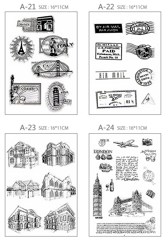 クリアスタンプ クリアスタンプシート 透明 A13-32 アクリル
