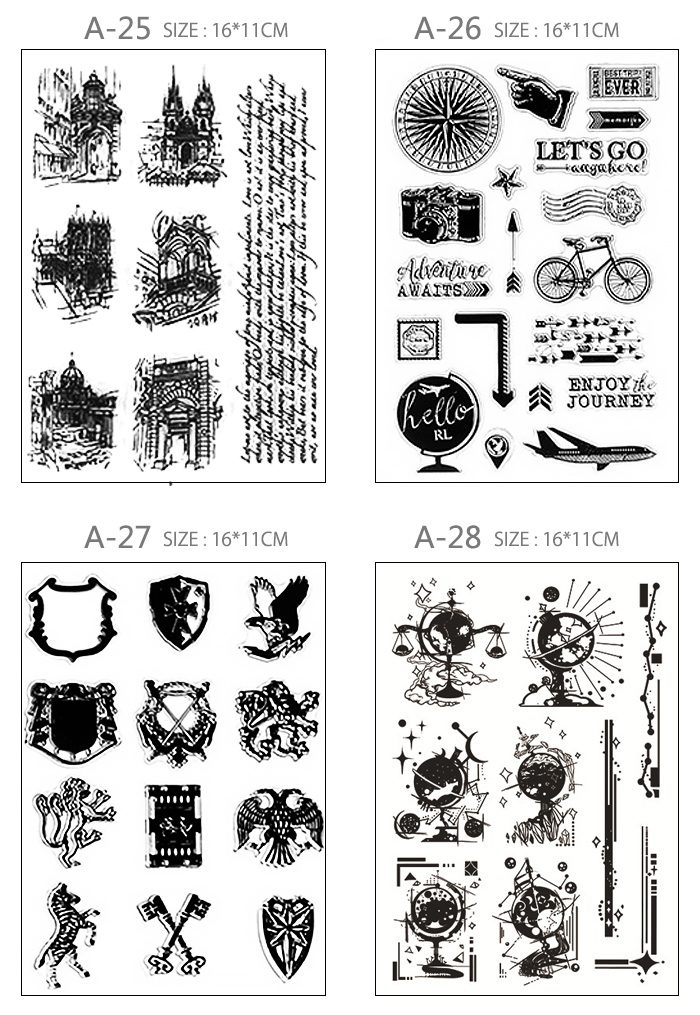 クリアスタンプ クリアスタンプシート 透明 A13-32 アクリルスタンプ