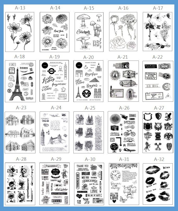 クリアスタンプ クリアスタンプシート 透明 A13-32 アクリル