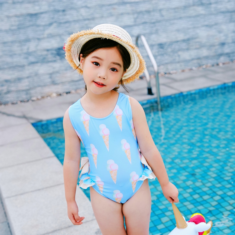 大人気！ スクール水着 子供服  女の子 連体服 UVカット   可愛い ファッション 温泉 速乾 韓国風子供服