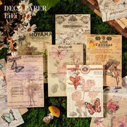 海外 デザインペーパー 森の妖精 素材紙 ブック コラージュ 素材 背景紙  sztz-50-072