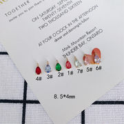 石座付ストーンチャーム ピアスパーツ チャーム パーツ アクセサリーパーツ 手作り材料 デコパーツ 雫