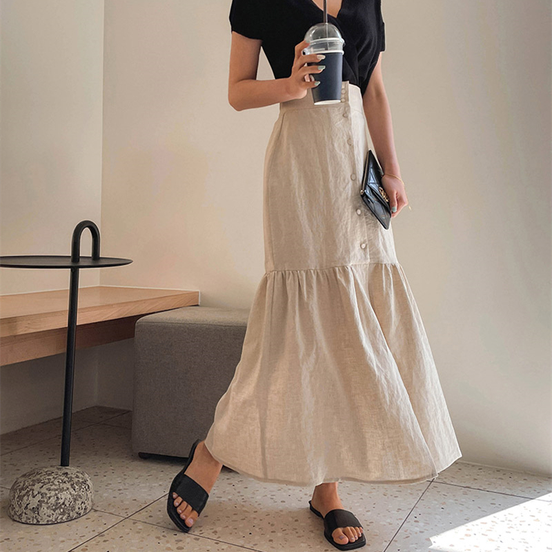 【2022夏INS 新作】高見えデザイン ファッション Aライン スカート ボトムス