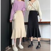 【YAYA】春夏新作　スカート　レディースウェア　ロングスカート　マーメードスカート　2色　S-XL