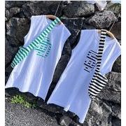 2022夏新品★韓国風子供服　トップス　ロックTシャツ　バッグ付き　90-140cm　2色