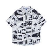 新品百掛け 個性的なデザイン 半袖 シャツ 夏 レジャー 韓国スタイル メンズ トップス 上着 旅行 海