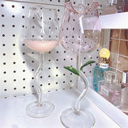 ローズ 小さい新鮮な 大人気 ゴブレット シャンパングラス ガラス ワイングラス