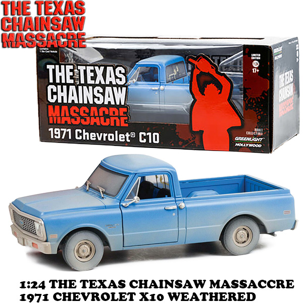 1:24 THE TEXAS CHAINSAW MASSACRE 1971 CHEVROLET C-10 WEATHERED【悪魔のいけにえ】ミニカー