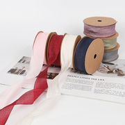 diy資材 リボン オーガンジーリボン ラッピング飾り ヘアアクセサリー ウェディング パーティー 装飾