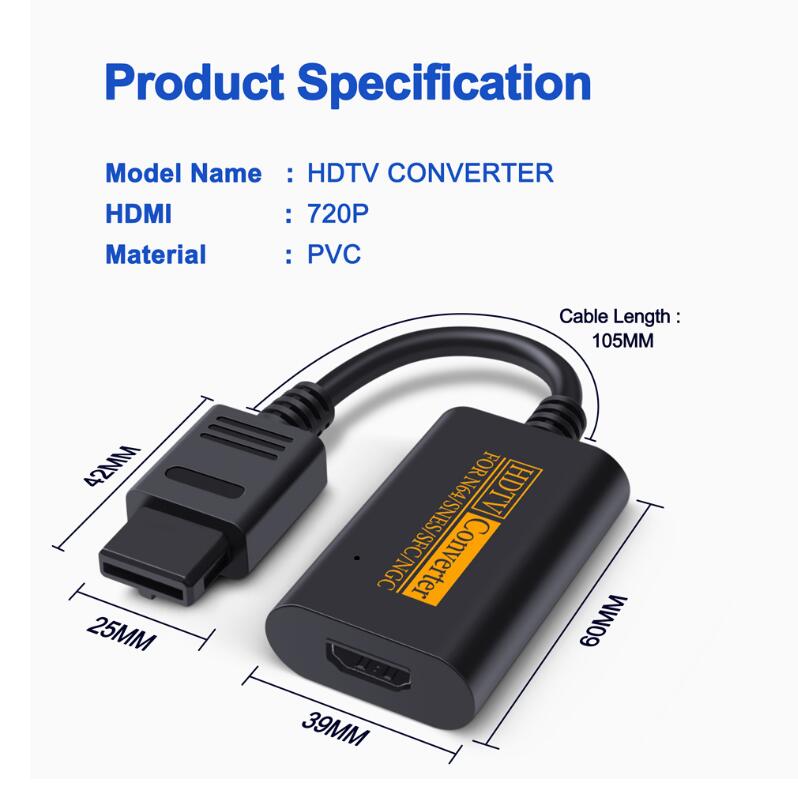 HDMI 変換ケーブル HDMI 1080P 高画質 HDMI出力ポート Nintendo 64/SNES/NGC TO HDMI ファームレーテスト  有限会社 | 卸売・ 問屋・仕入れの専門サイト【NETSEA】